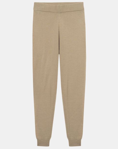 Minka halfbeige broek van gebreide mix