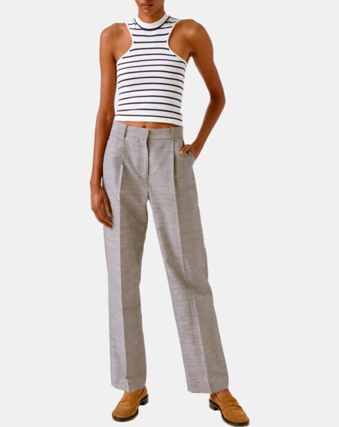 Pantalones Vaia gris/azul marino