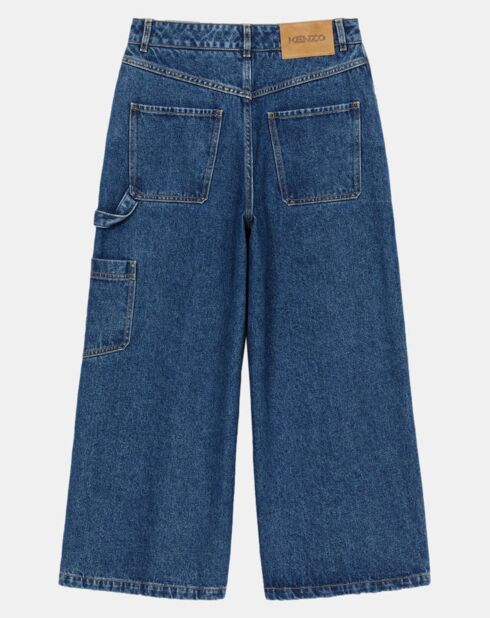 Jean Cropped bleu