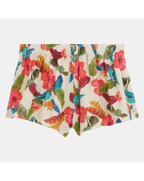 Short Makani Day blanc/multicolore