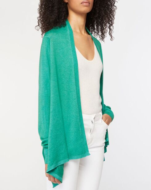 Cardigan  100% Cachemire Cosy vert