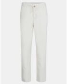 Pantalon 100% Coton Bio chino Regular Fit Mujog écru