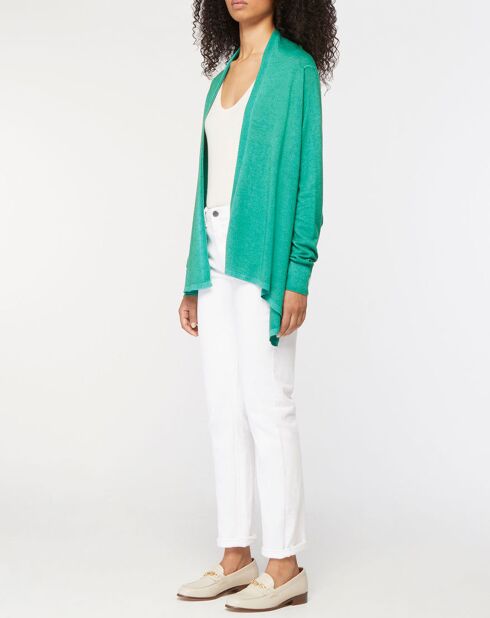 Cardigan  100% Cachemire Cosy vert