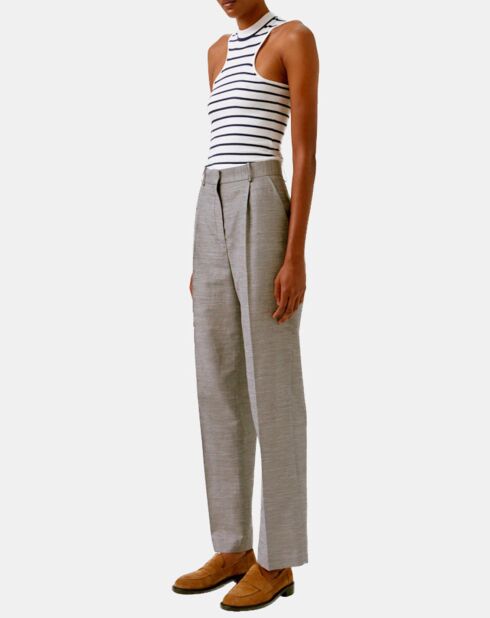 Pantalones Vaia gris/azul marino