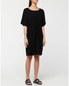 Robe courte crépon Anissa noir