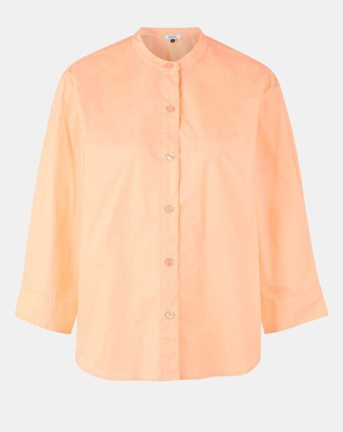 Chemise en Coton Popeline Bio Pippa orange