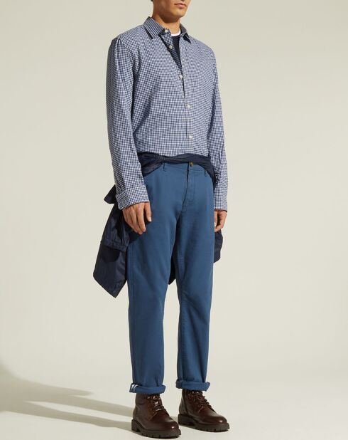 Pantalon chino Regular Fit Kutdroit bleu/gris