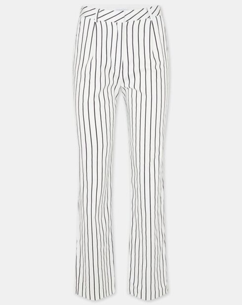 Pantalon Kea écru/bleu