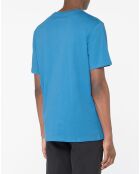 T-Shirt 100% Coton Bio Sishev bleu turquoise