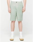 Bermuda en Coton & Lin Regular Fit Mudalin Cordon vert clair