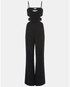 Combinaison pantalon Pryanka à découpes au dos noire