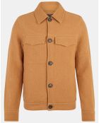 Blouson 100% Laine Tilano Milano tricot camel