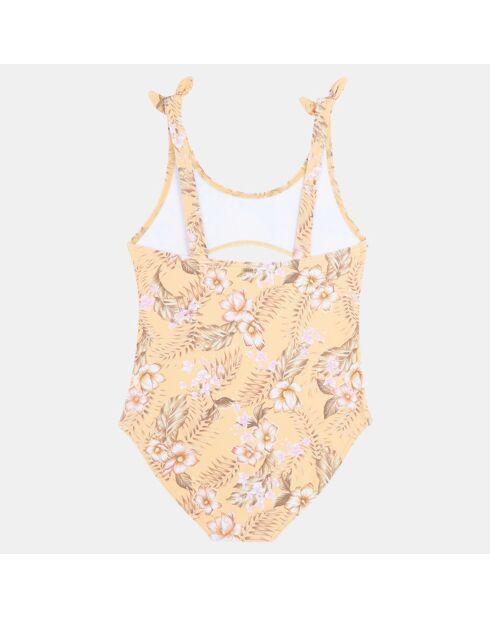 Maillot 1 Pièce Fleurs orange