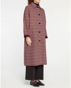 Manteau réversible en Laine mélangée Louis Mac bordeaux