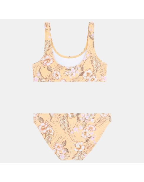 Maillot de bain 2 Pièces Fleurs orange