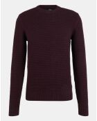 Pull en Coton & Laine Tulancy bordeaux