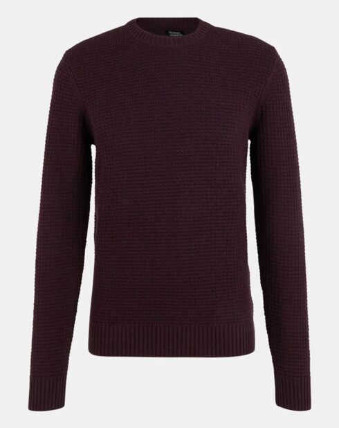 Pull en Coton & Laine Tulancy bordeaux