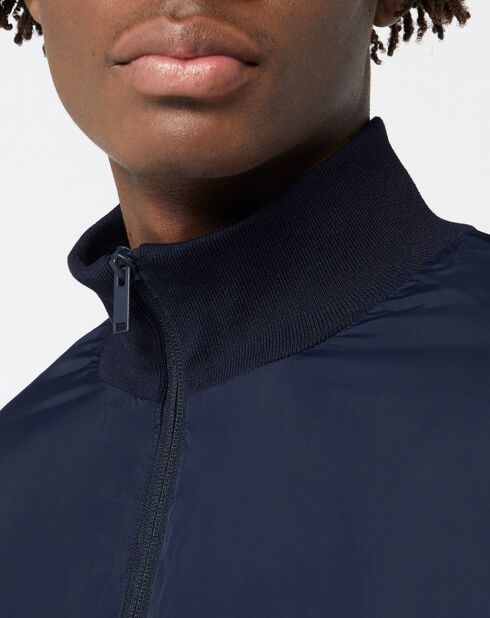 Blouson Mamix bimatière bleu marine