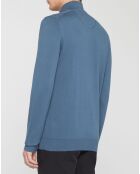 Pull Tutonzip bleu/gris