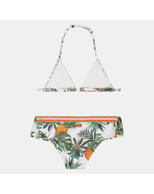 Maillot de bain 2 Pièces Palmspring vert/blanc