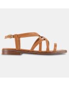 Sandales en Cuir Izia camel