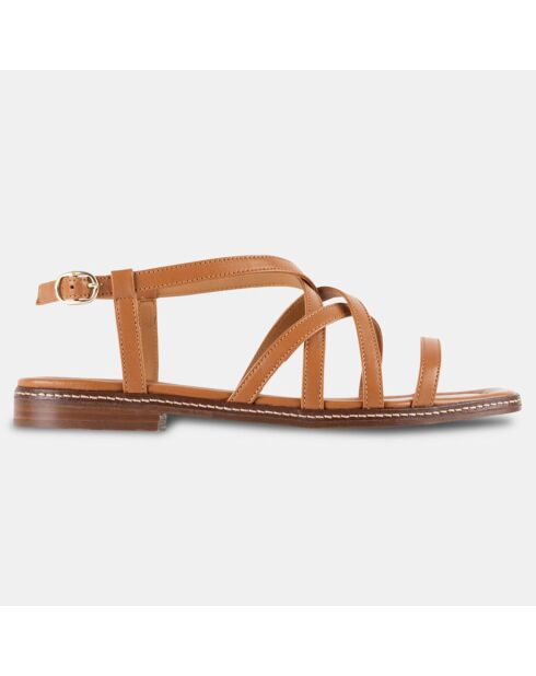 Sandales en Cuir Izia camel