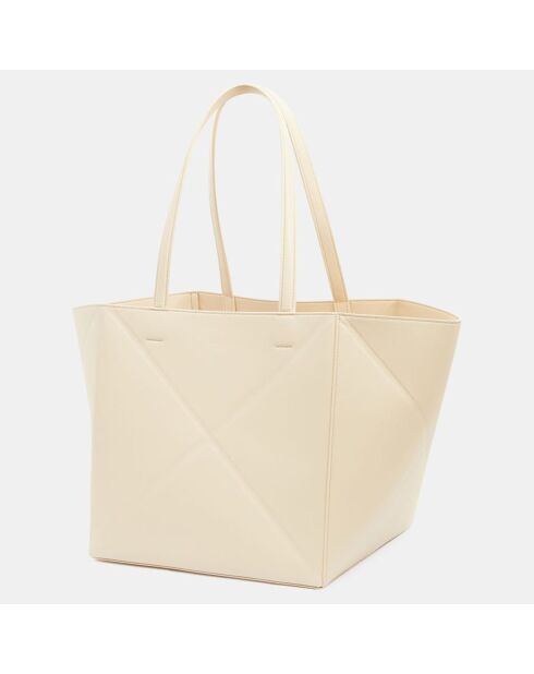 Sac cabas Vegan Origami beige - 26x26x26 cm