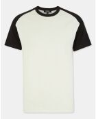 T-Shirt 100% Coton Bio Baglan blanc/noir