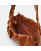 Sac à main en Cuir Vague Vinta marron 15x25x6 cm
