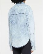 Chemise en Jean délavé Anissa bleu clair
