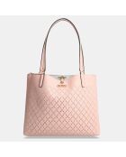 Sac cabas Amara Society rose - 34x28x11 cm