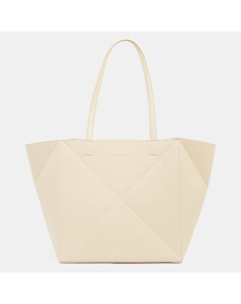 Sac cabas Vegan Origami beige - 26x26x26 cm