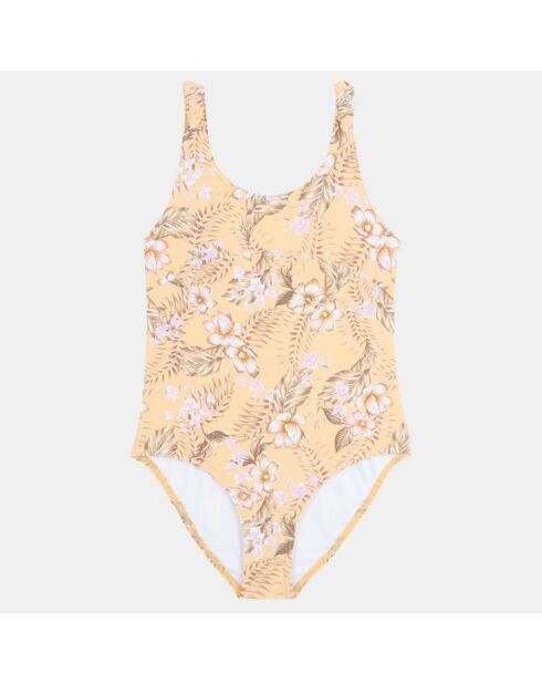 Maillot 1 Pièce Fleurs orange