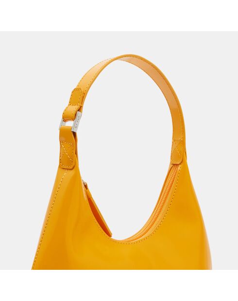 Sac à main en Cuir Baby Amber Semi Pate orange - 16x22x6 cm