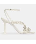 Sandales en Cuir blanches - Talon 9 cm