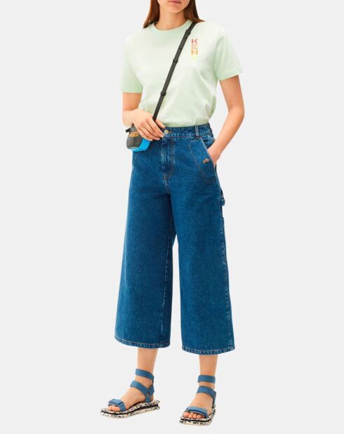 Jean Cropped bleu