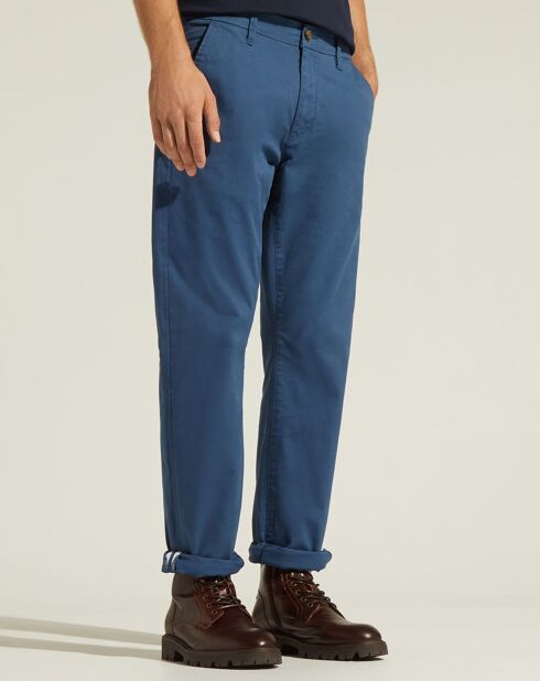 Pantalon chino Regular Fit Kutdroit bleu/gris