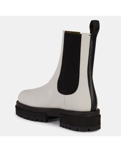 Chelsea boots en Cuir blanches