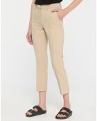 Pantalon à pinces Amini beige