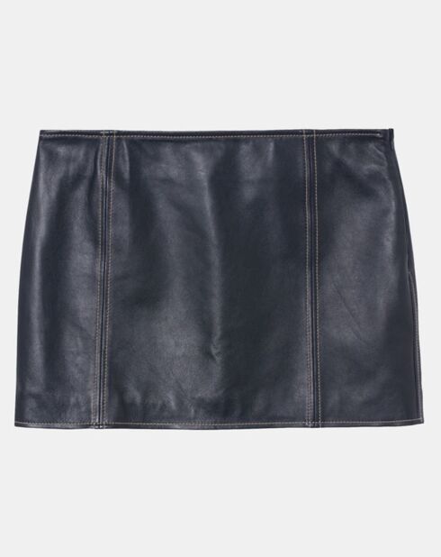 Falda de piel negra Debby