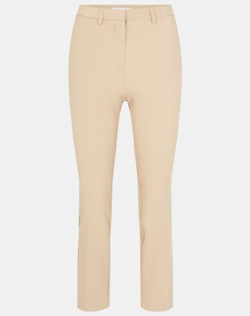 Pantalon à pinces Amini beige