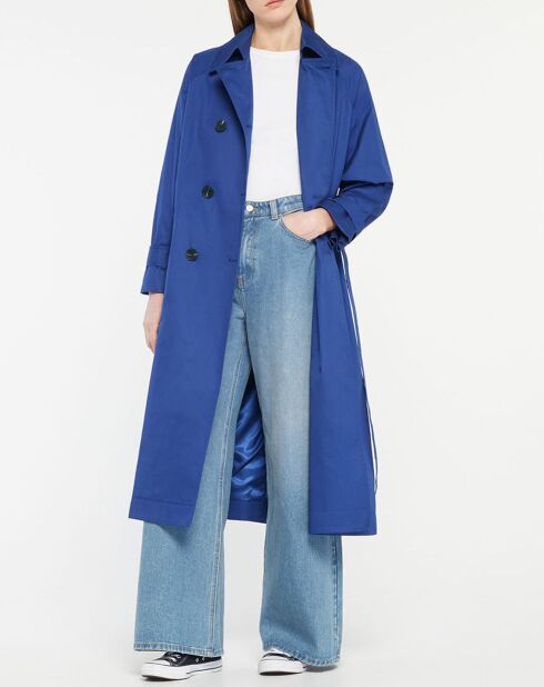 Imperméable en Coton Bio Marius Oversize bleu