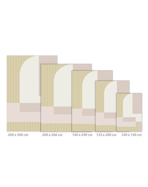 Glam 2 veelkleurig vloerkleed - 200x266 cm