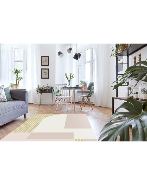 Tapis Glam 2 beige - 133x200 cm