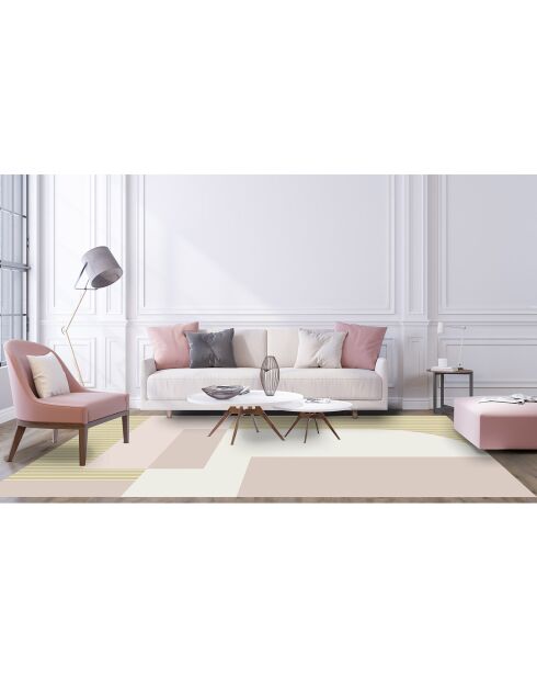 Tapis Glam 2 beige - 133x200 cm