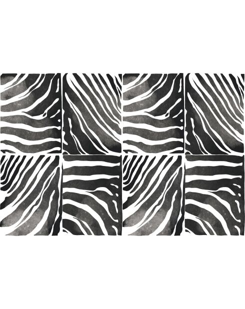 Meerkleurig vloerkleed met dierenprint, 1, 133x200 cm