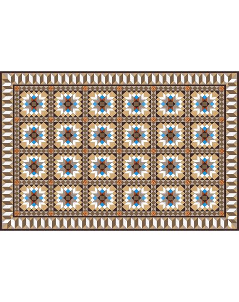 Tapis Mosaico Bladosas multicolore - 133x200 cm