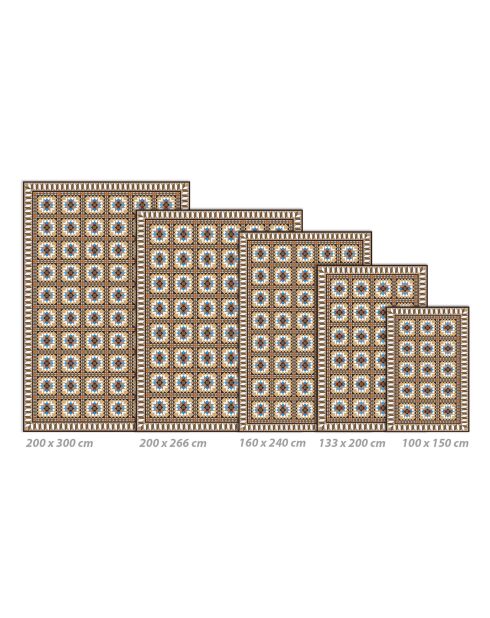 Tapis Mosaico Bladosas multicolore - 133x200 cm