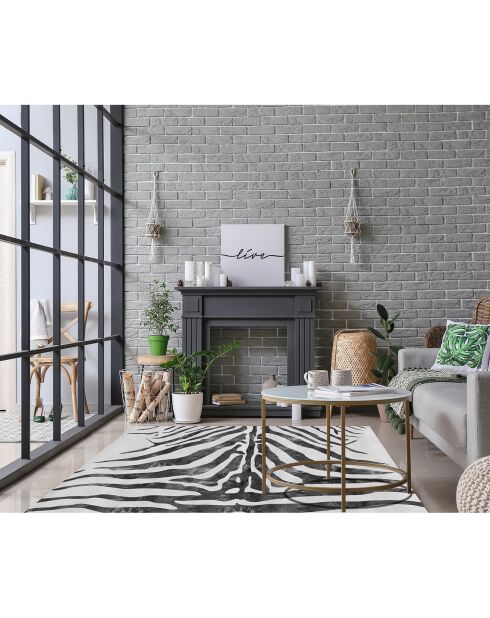 Veelkleurig zebra-vloerkleed - 133x200 cm