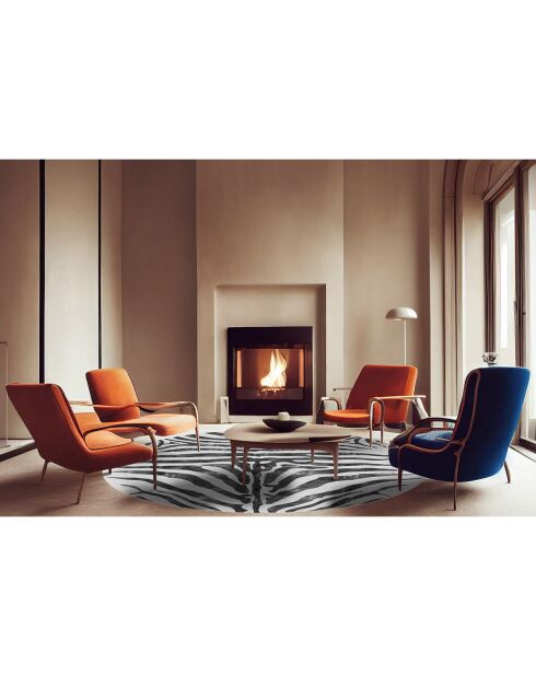 Tapis zebra multicolore - [diam] 150 cm